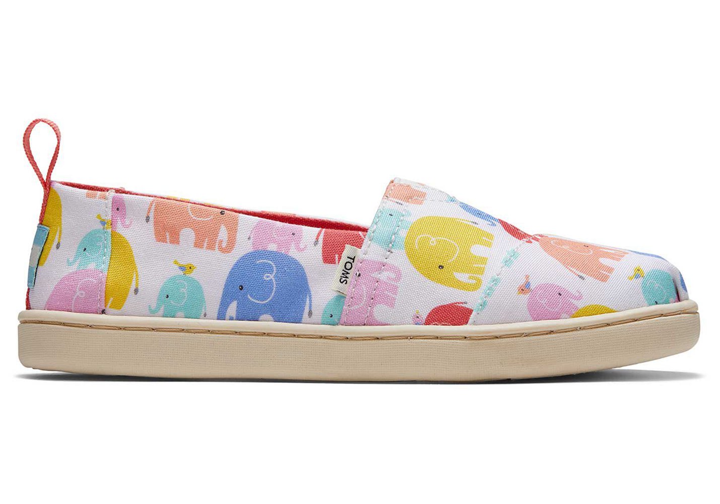 Toms Espadryle Dziecięce Kolorowe - Alpargata Youth Elephants - 06KBTOEJW